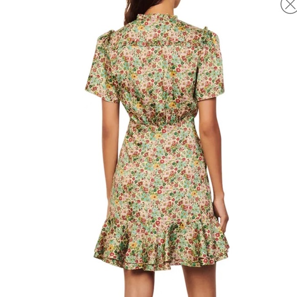 🌸 SANDRO 🌸Fee Floral Ruffle Dress SANDRO - Picture 16 of 16